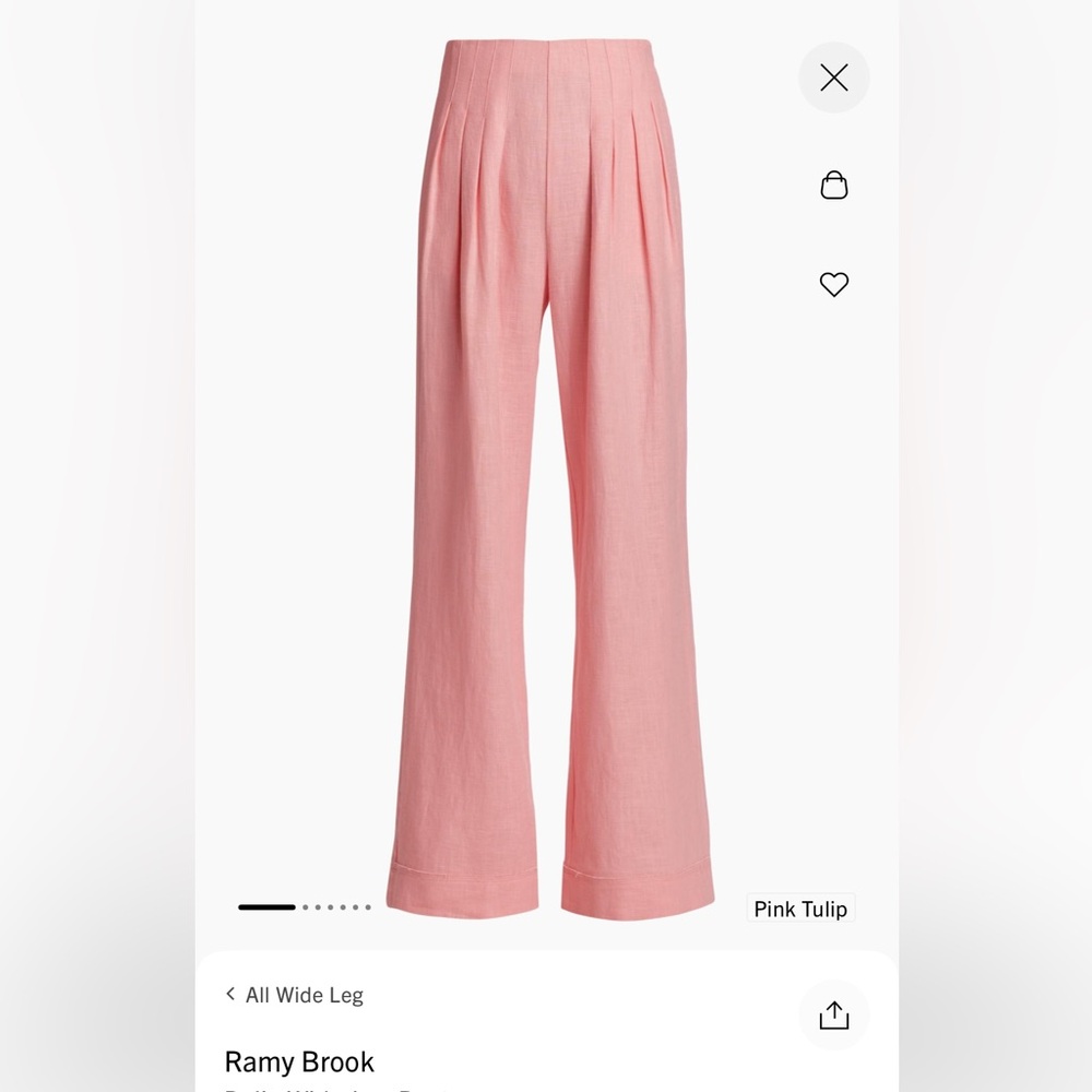 Pink Wide Leg Pants top available as well